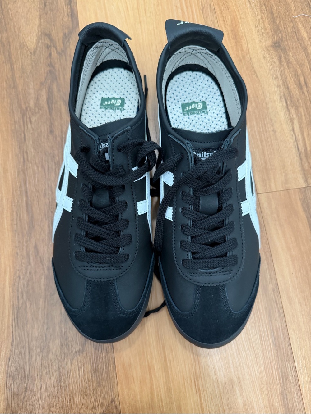 Onitsuka Tiger Men's Black with White Stripes Sneakers